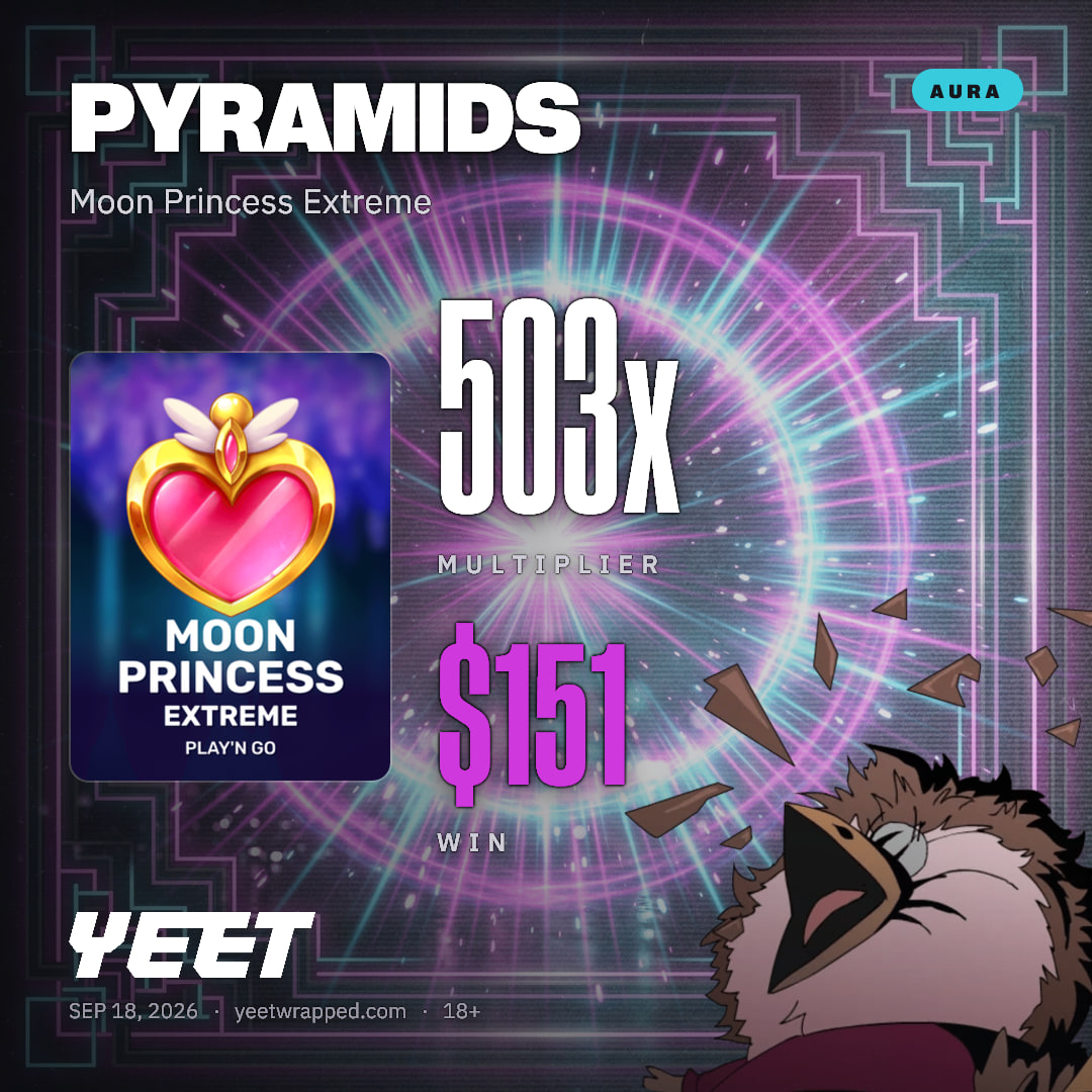 PYRAMIDS hit 502.5x on Moon Princess Extreme