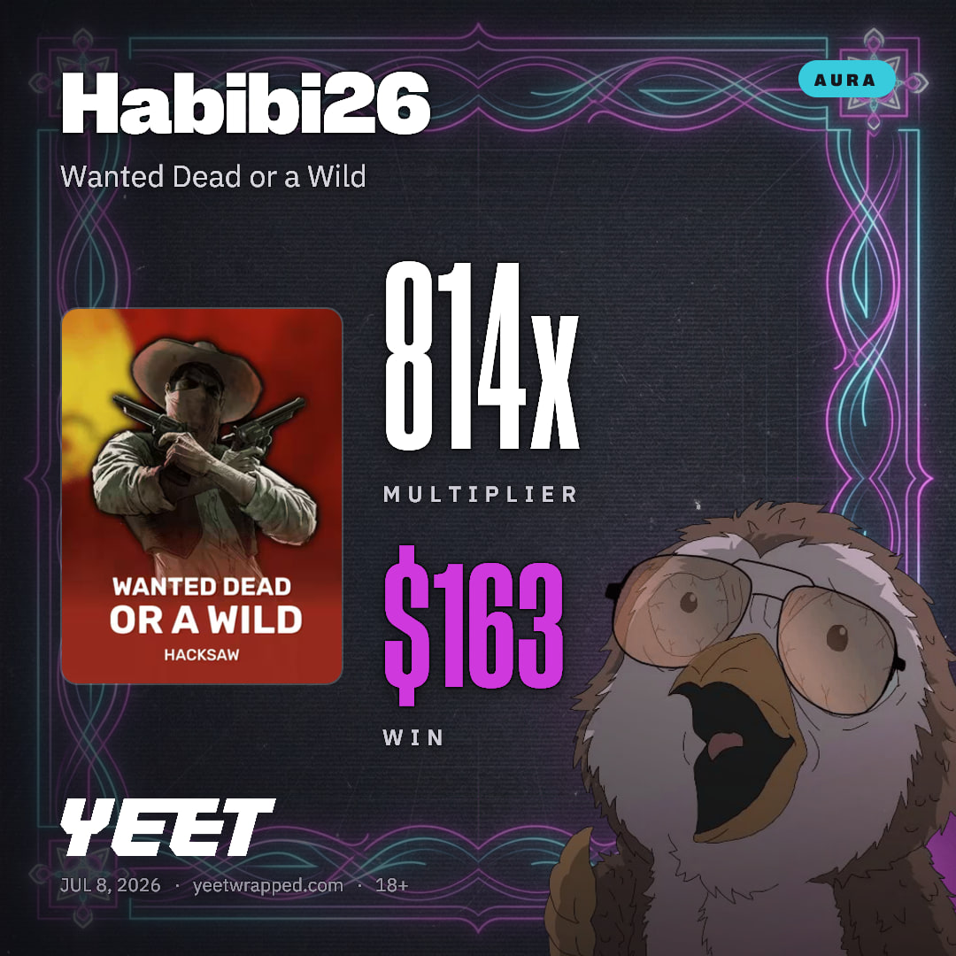 Habibi26 hit 814.2x on Wanted Dead or a Wild