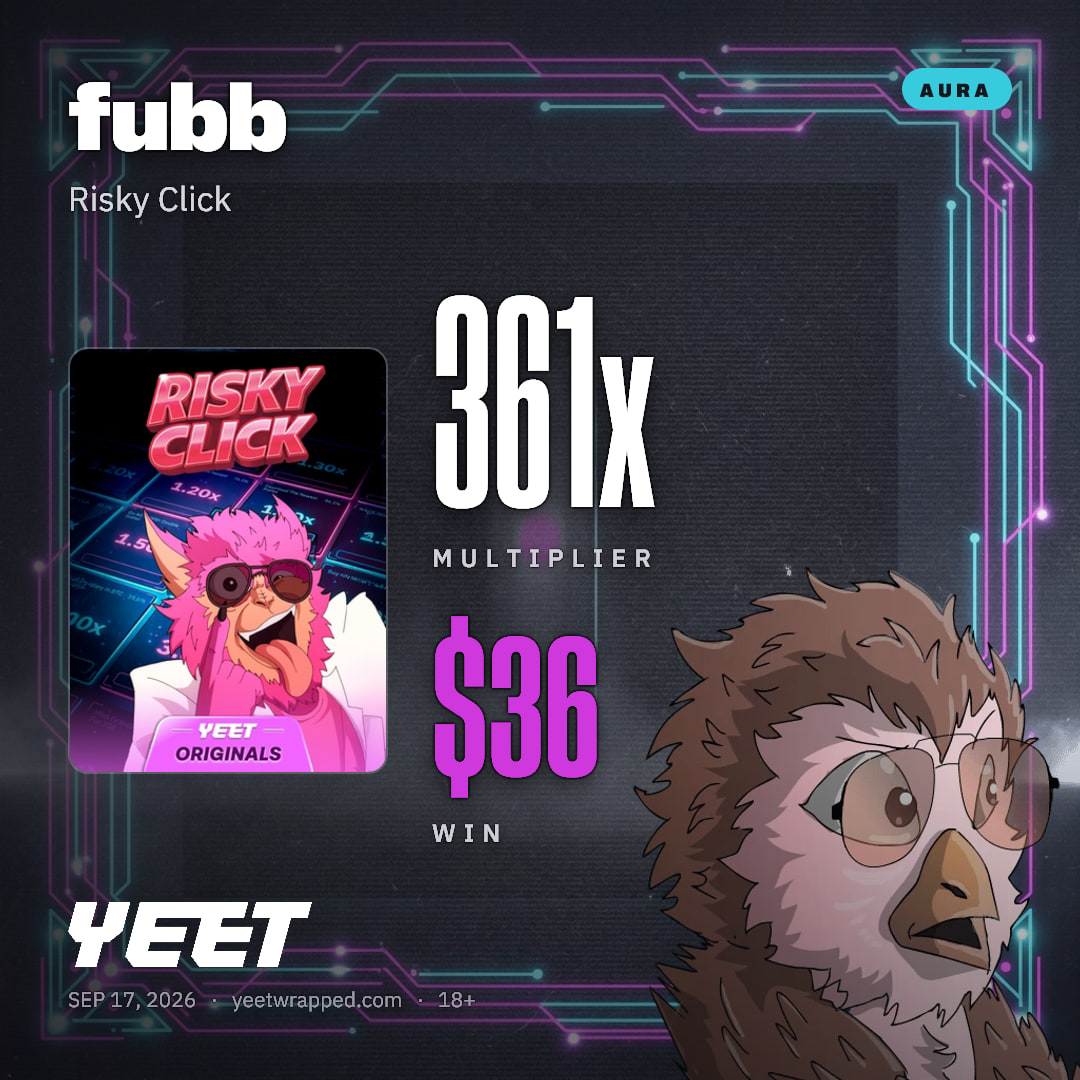 fubb hit 361.2x on Risky Click