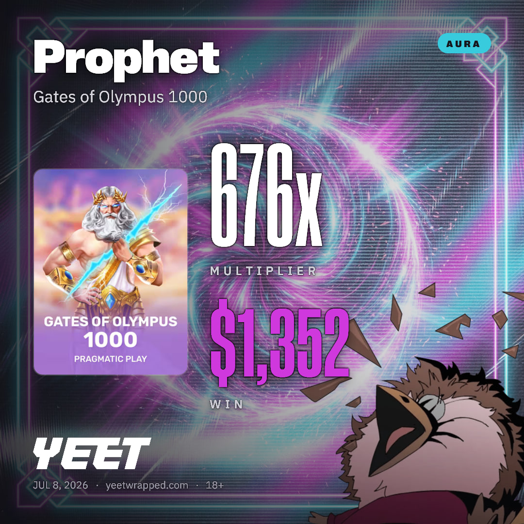 Prophet hit 676x on Gates of Olympus 1000