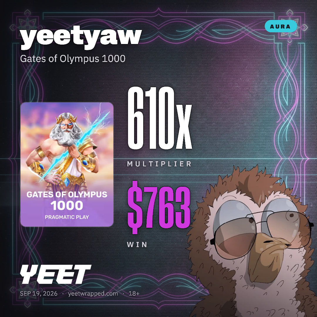 yeetyaw hit 610.1x on Gates of Olympus 1000