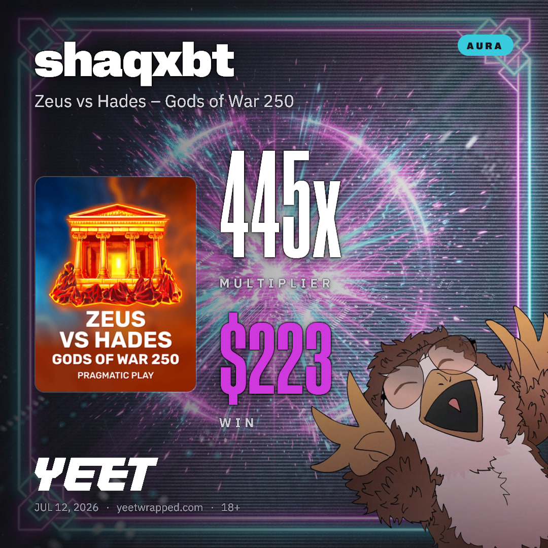shaqxbt hit 445.2x on Zeus vs Hades – Gods of War 250