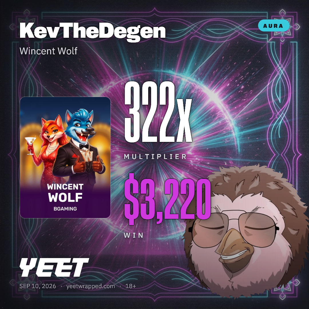 KevTheDegen hit 321.9x on Wincent Wolf
