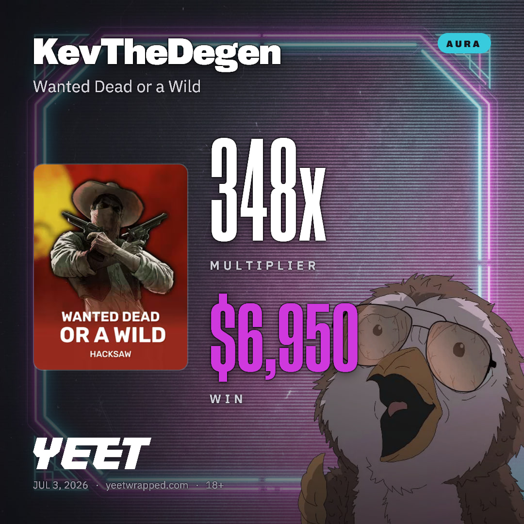 KevTheDegen hit 347.5x on Wanted Dead or a Wild