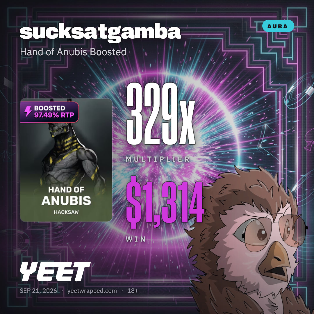 sucksatgamba hit 328.6x on Hand of Anubis Boosted