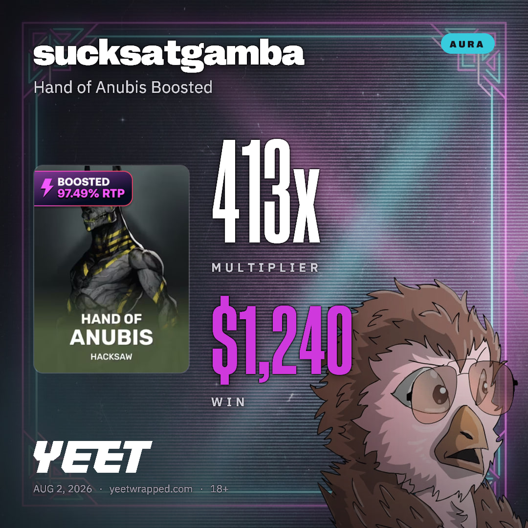 sucksatgamba hit 413.2x on Hand of Anubis Boosted