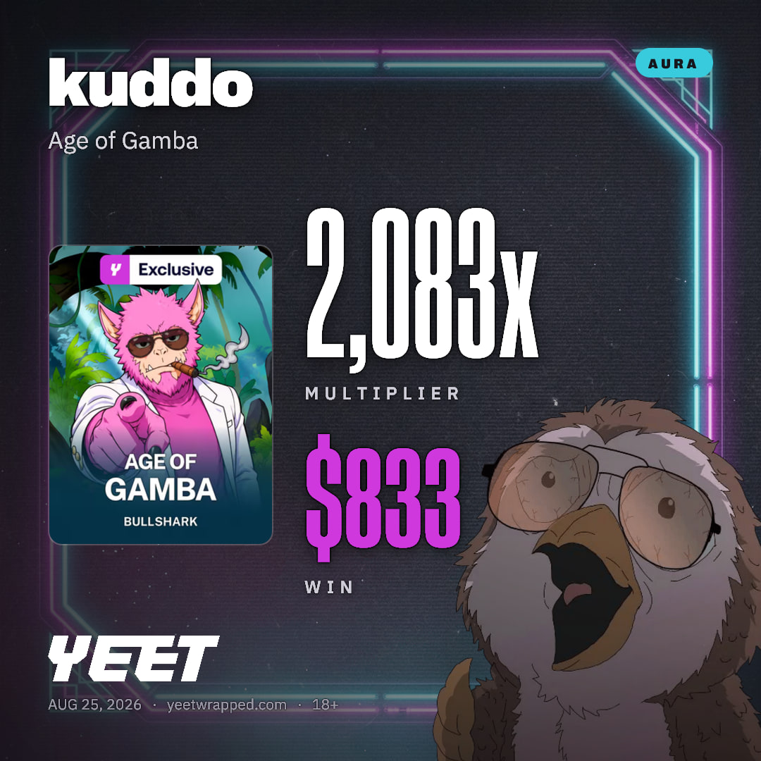 kuddo hit 2,083x on Age of Gamba