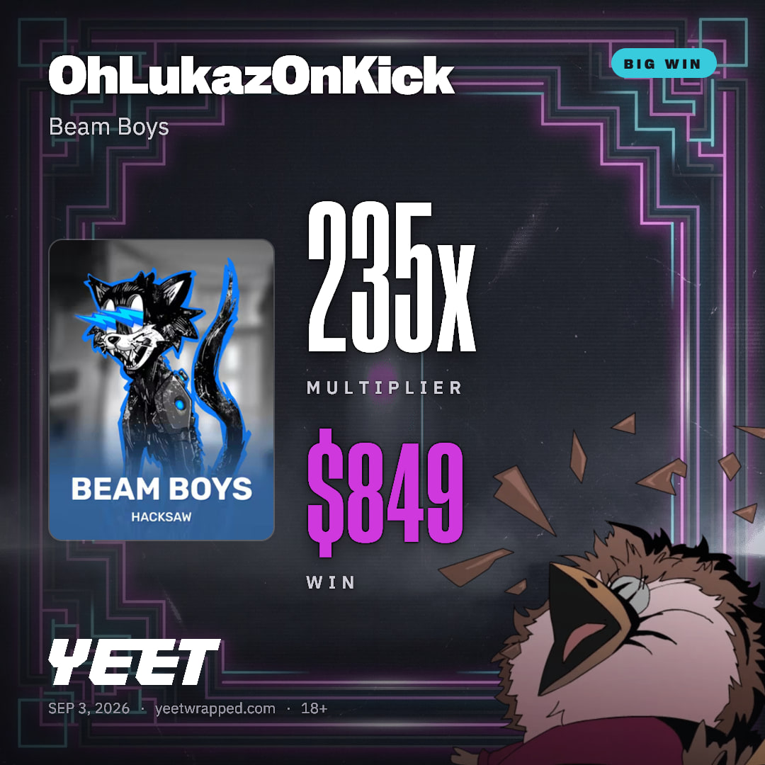 OhLukazOnKick hit 234.9x on Beam Boys