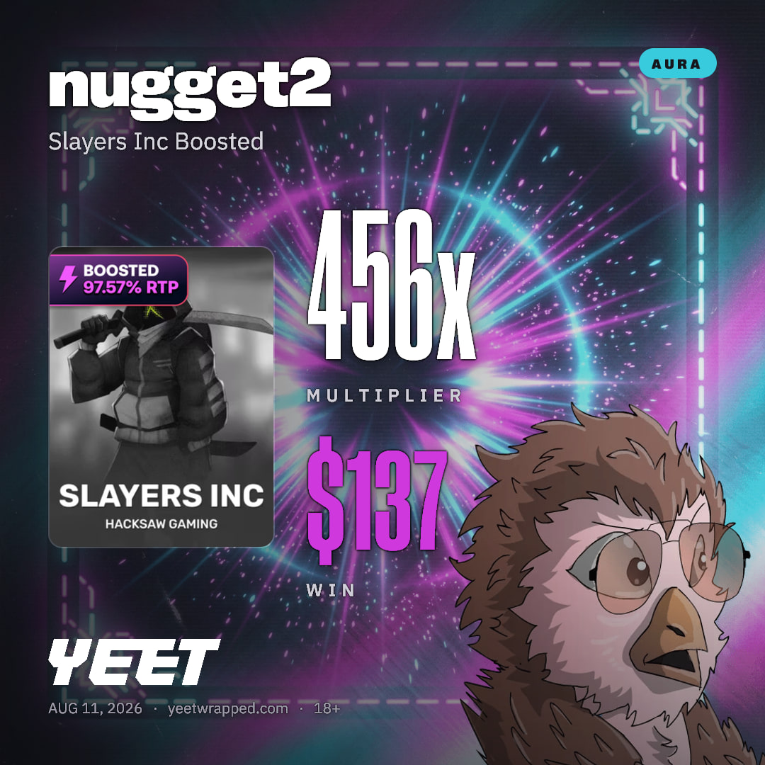 nugget2 hit 456.4x on Slayers Inc Boosted