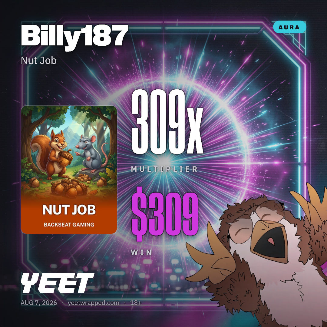 Billy187 hit 308.9x on Nut Job