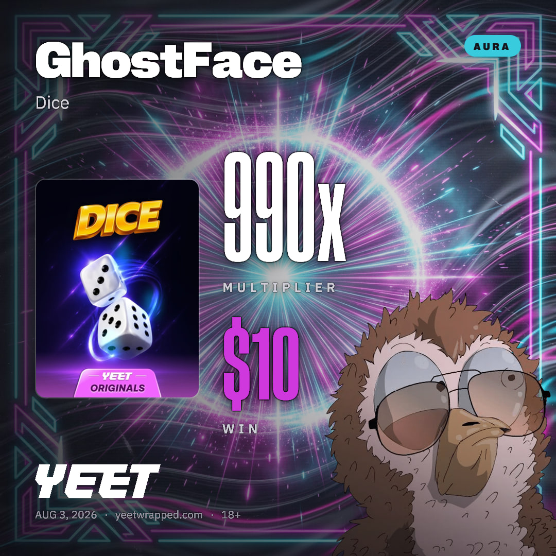 GhostFace hit 990x on Dice