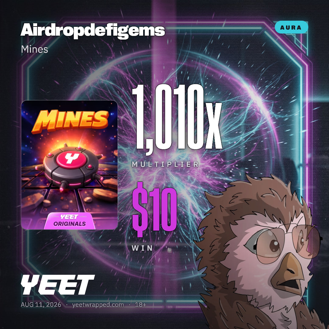 Airdropdefigems hit 1,010x on Mines
