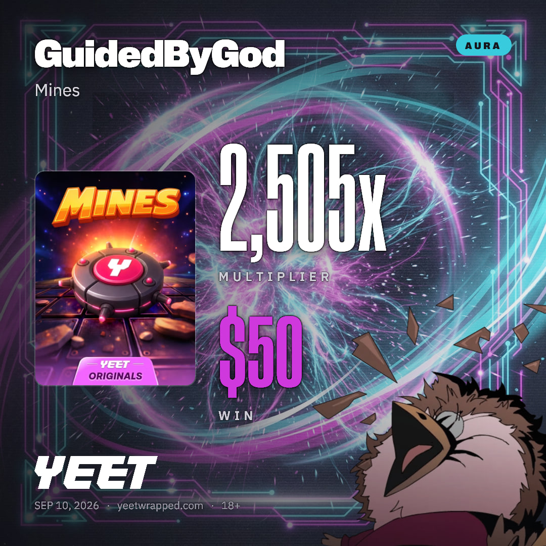 GuidedByGod hit 2,505x on Mines