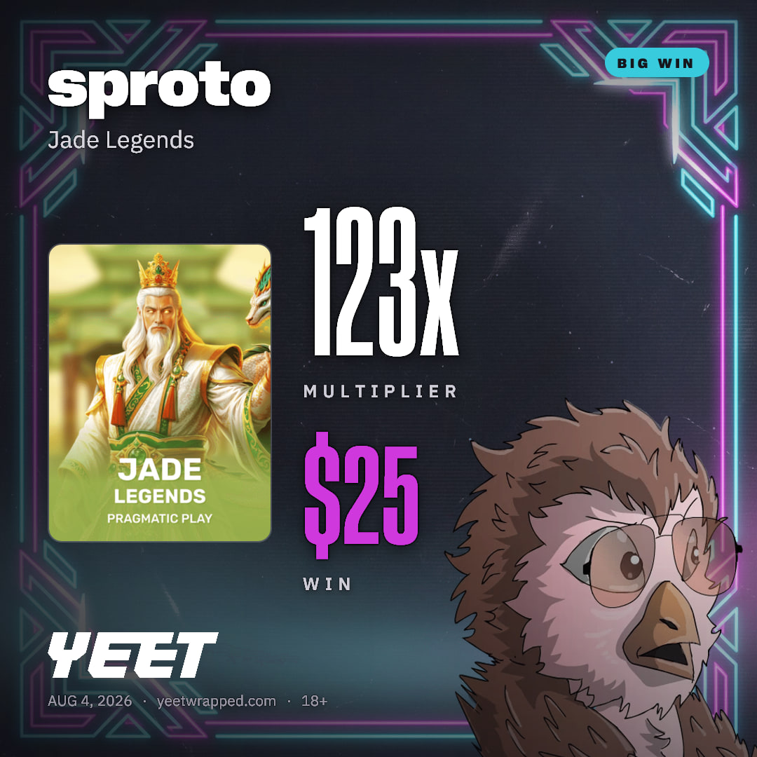 sproto hit 123.2x on Jade Legends