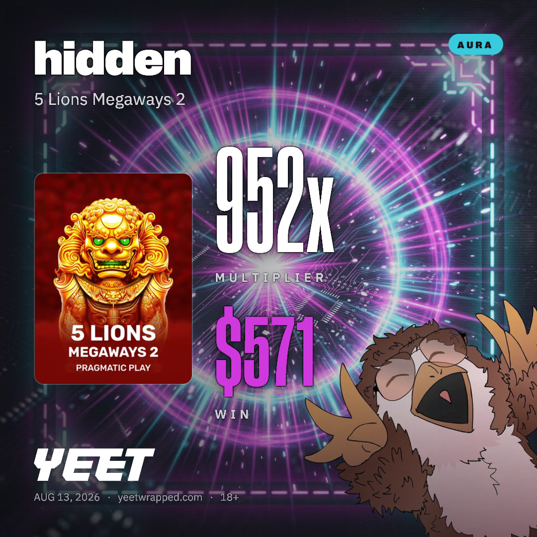 hidden hit 951.6x on 5 Lions Megaways 2