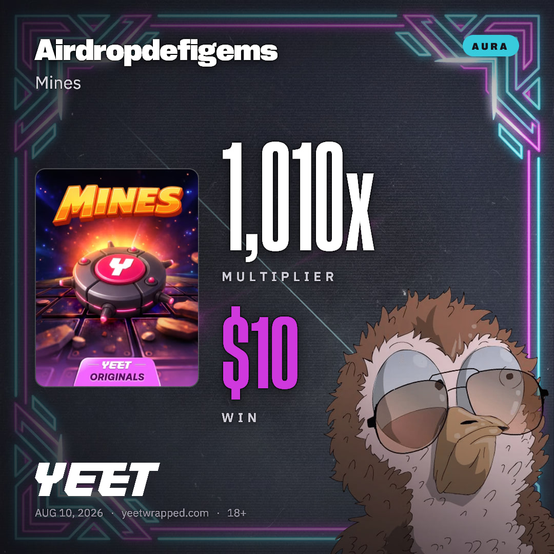 Airdropdefigems hit 1,010x on Mines