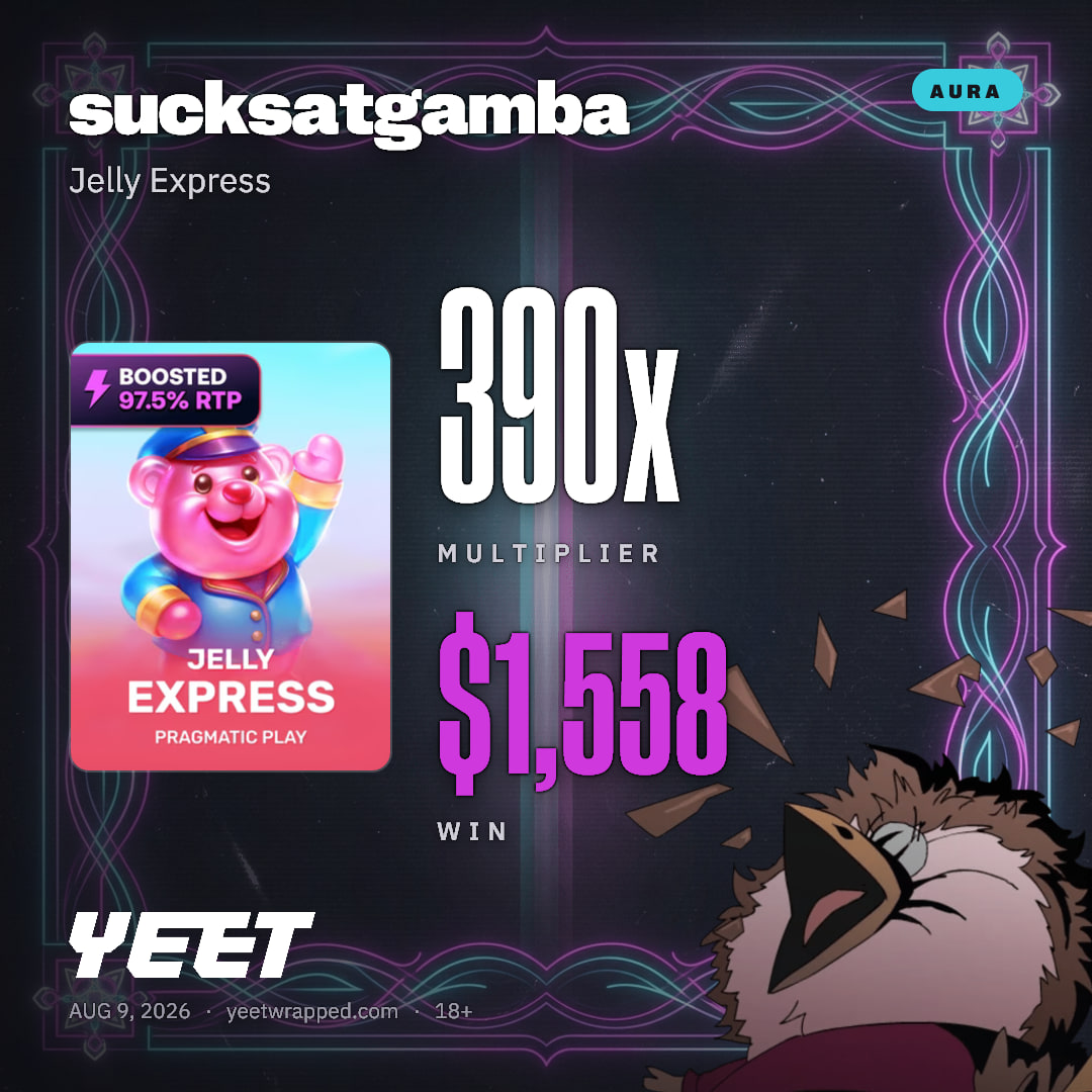 sucksatgamba hit 389.6x on Jelly Express