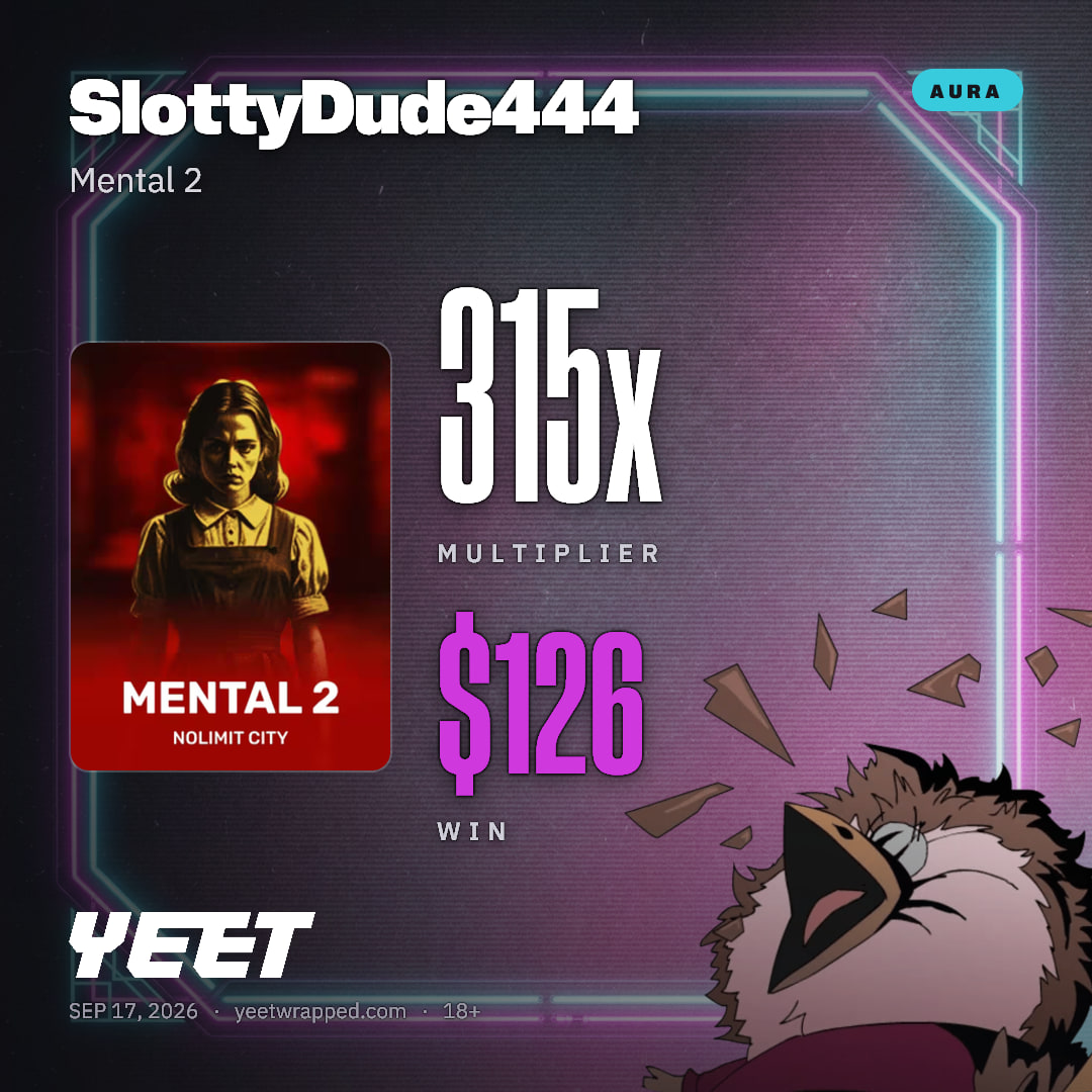 SlottyDude444 hit 315.1x on Mental 2