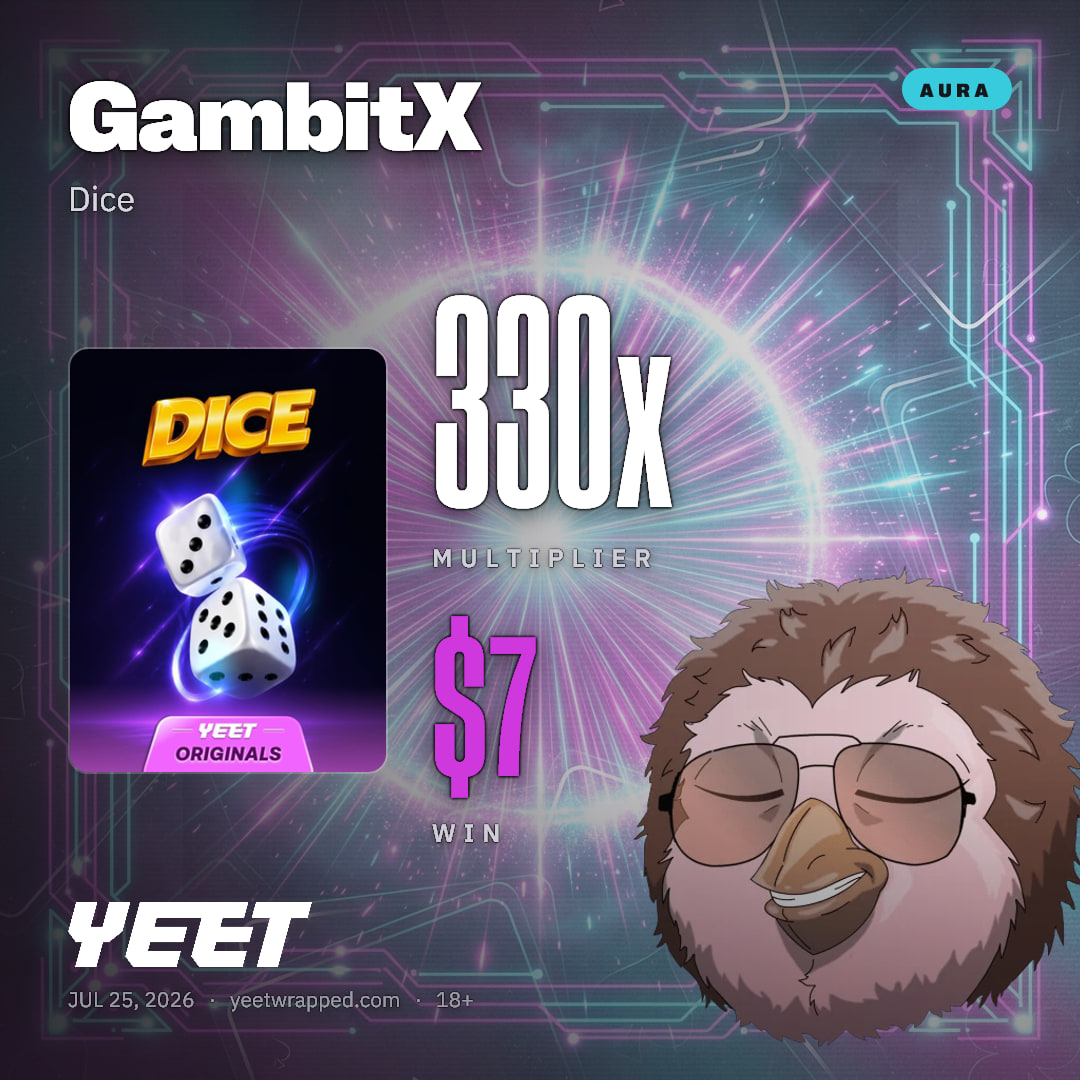 GambitX hit 330x on Dice
