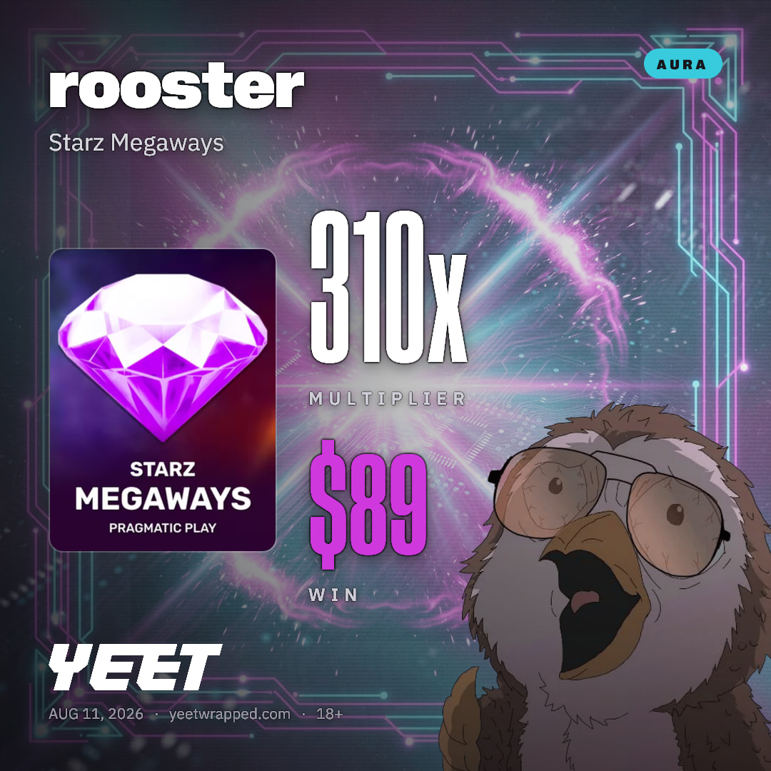 rooster hit 310.1x on Starz Megaways