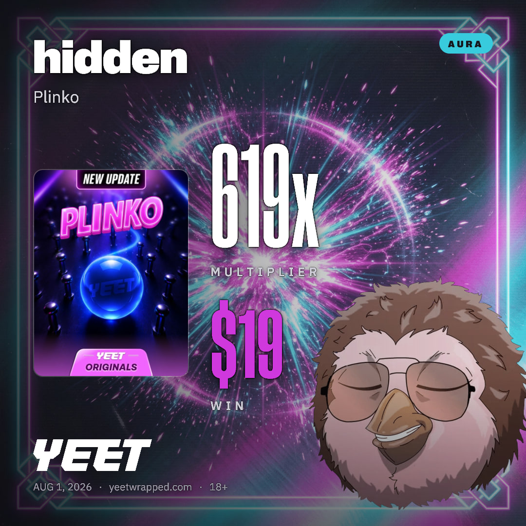 hidden hit 619x on Plinko