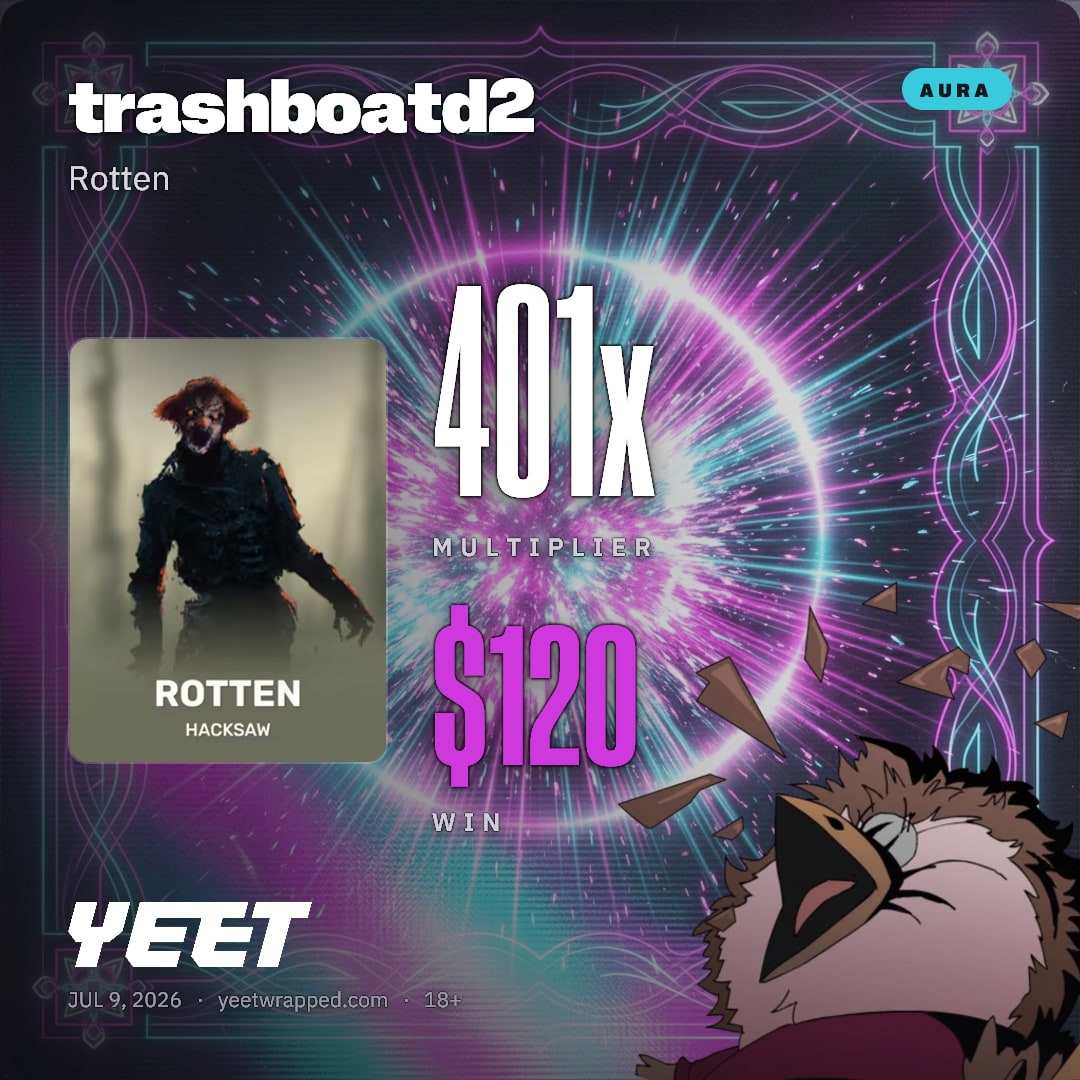 trashboatd2 hit 401.4x on Rotten