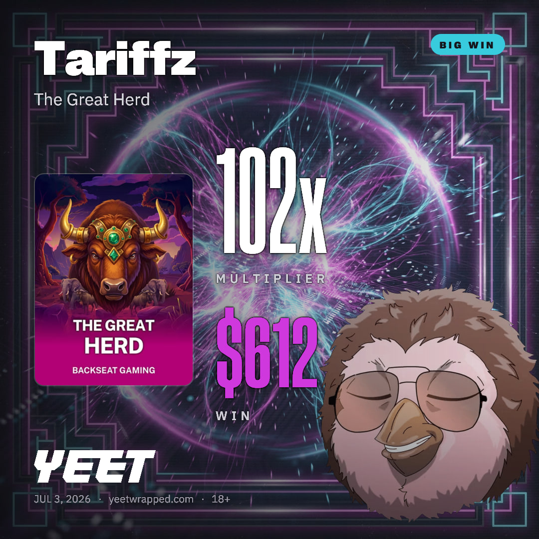 Tariffz hit 102x on The Great Herd