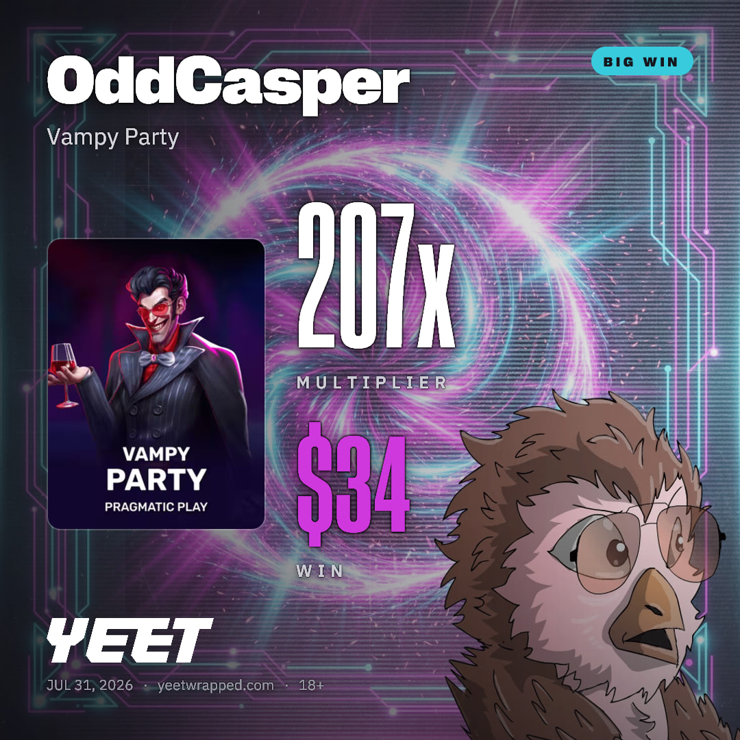 OddCasper hit 206.9x on Vampy Party