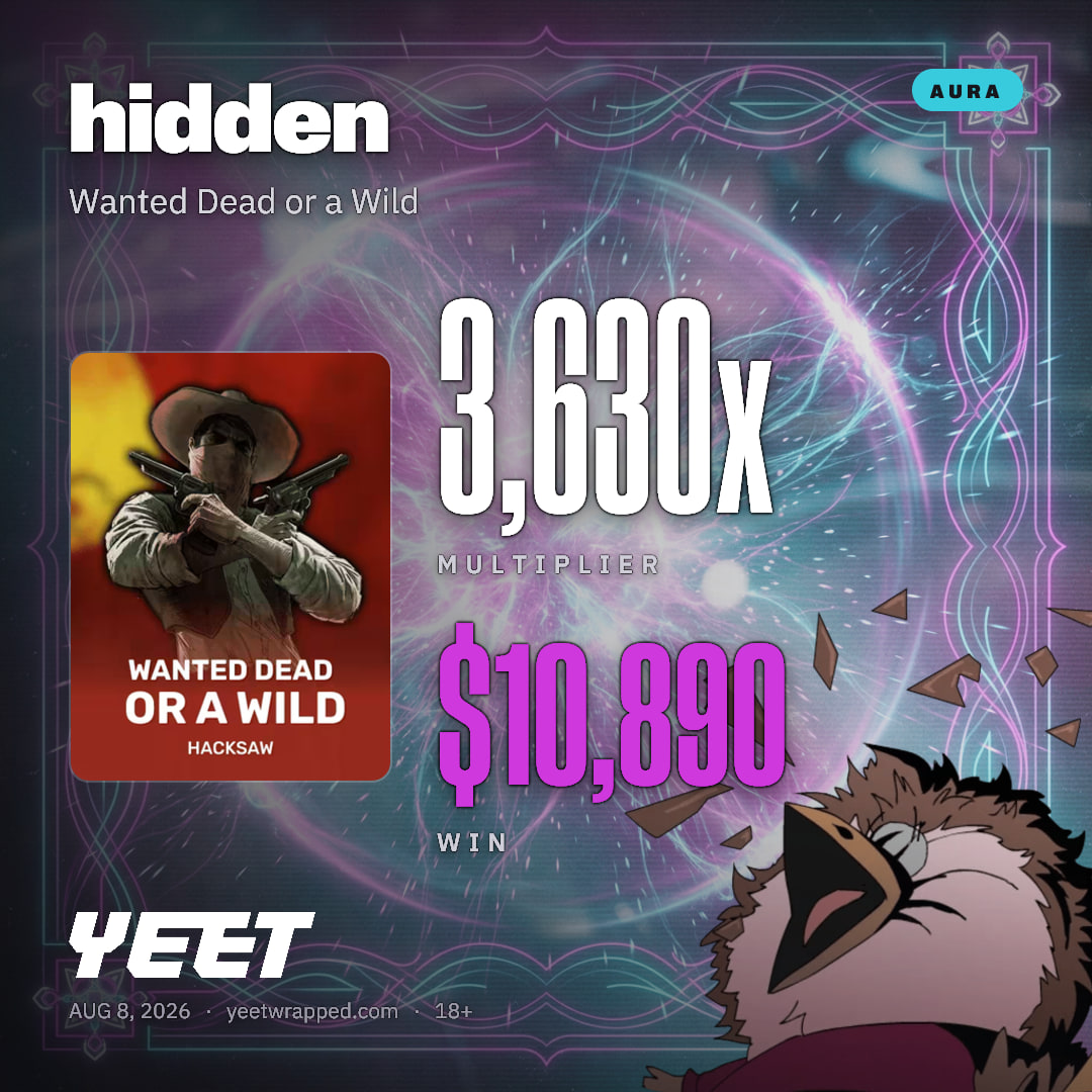 hidden hit 3,630x on Wanted Dead or a Wild
