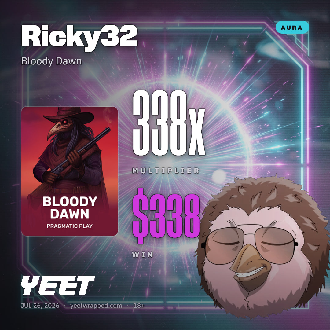 Ricky32 hit 337.6x on Bloody Dawn