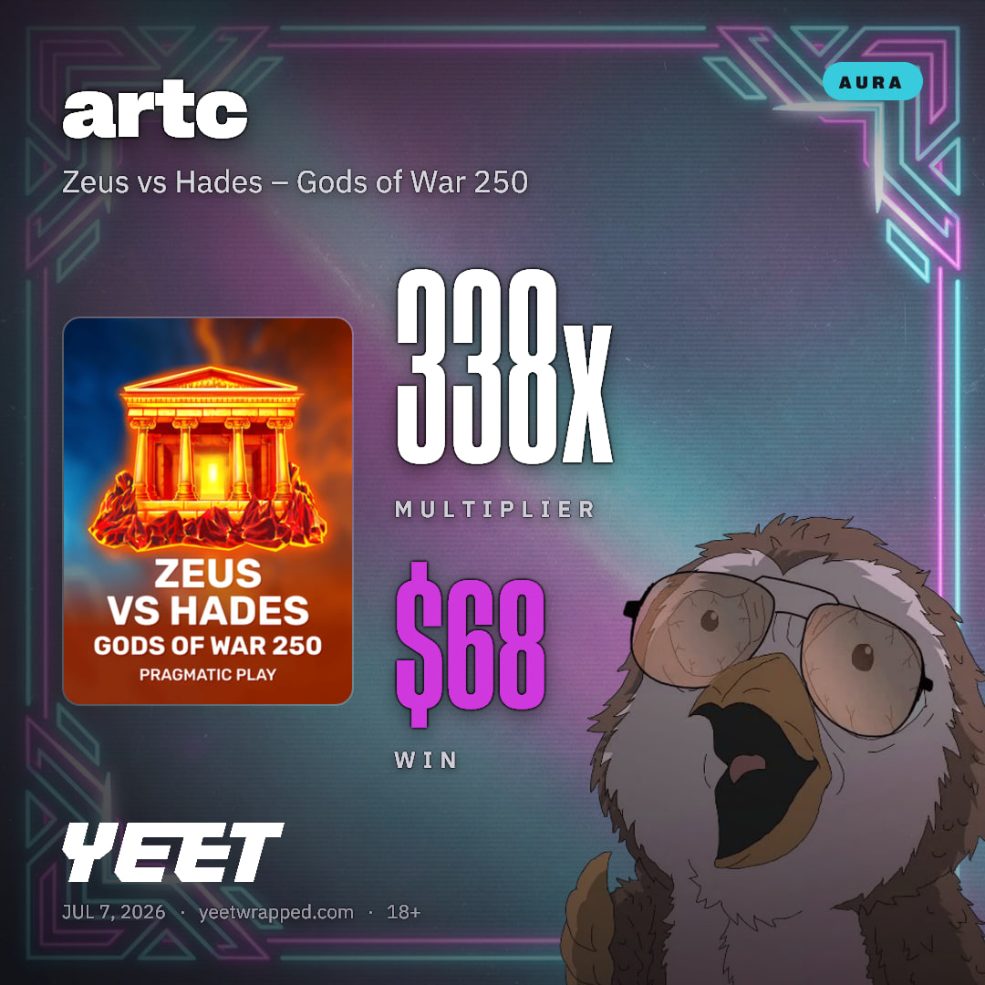 artc hit 337.5x on Zeus vs Hades – Gods of War 250