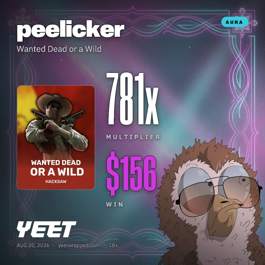 peelicker hit 780.5x on Wanted Dead or a Wild