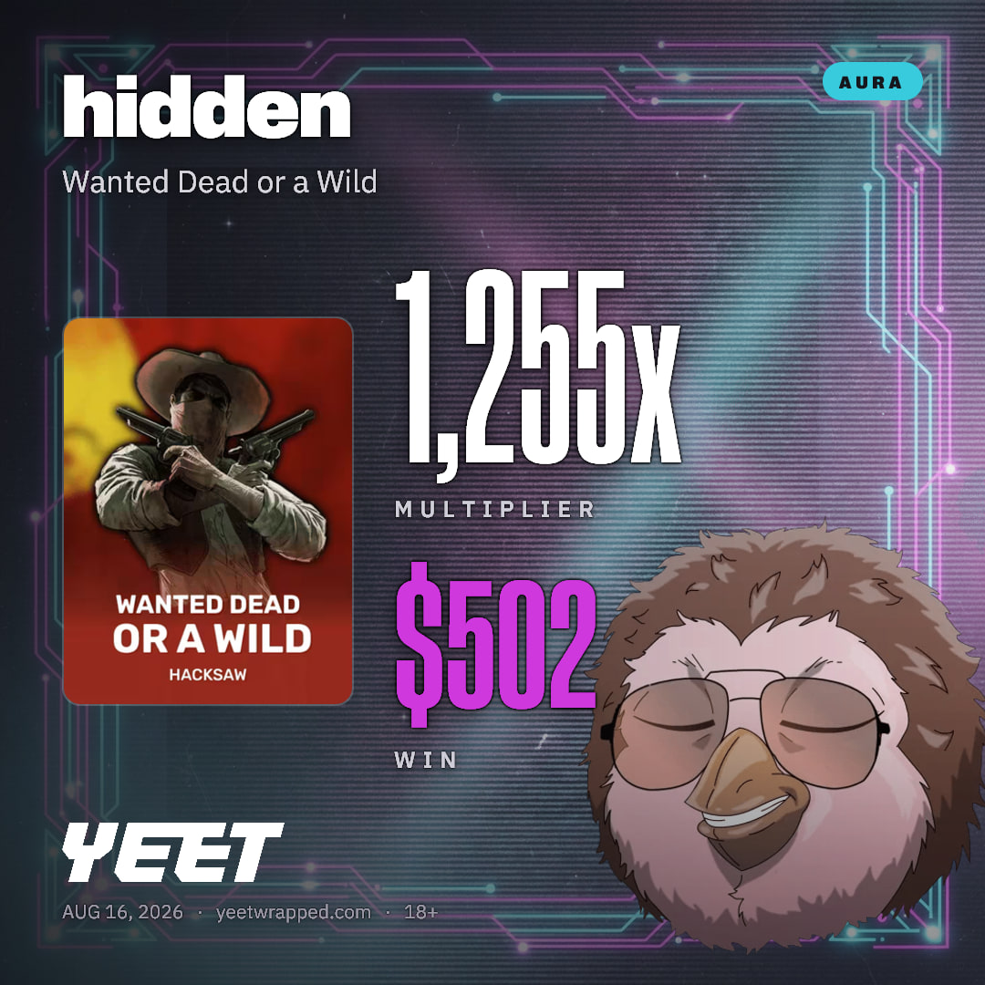 hidden hit 1,255x on Wanted Dead or a Wild