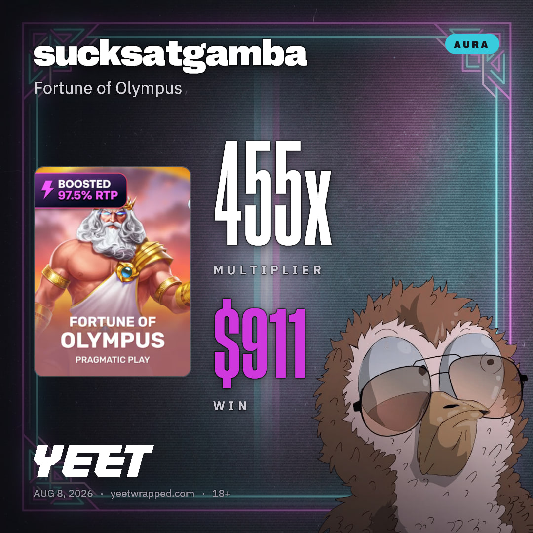 sucksatgamba hit 455.4x on Fortune of Olympus