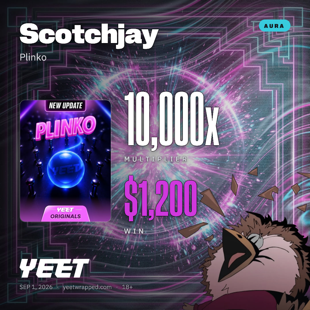 Scotchjay hit 10,000x on Plinko