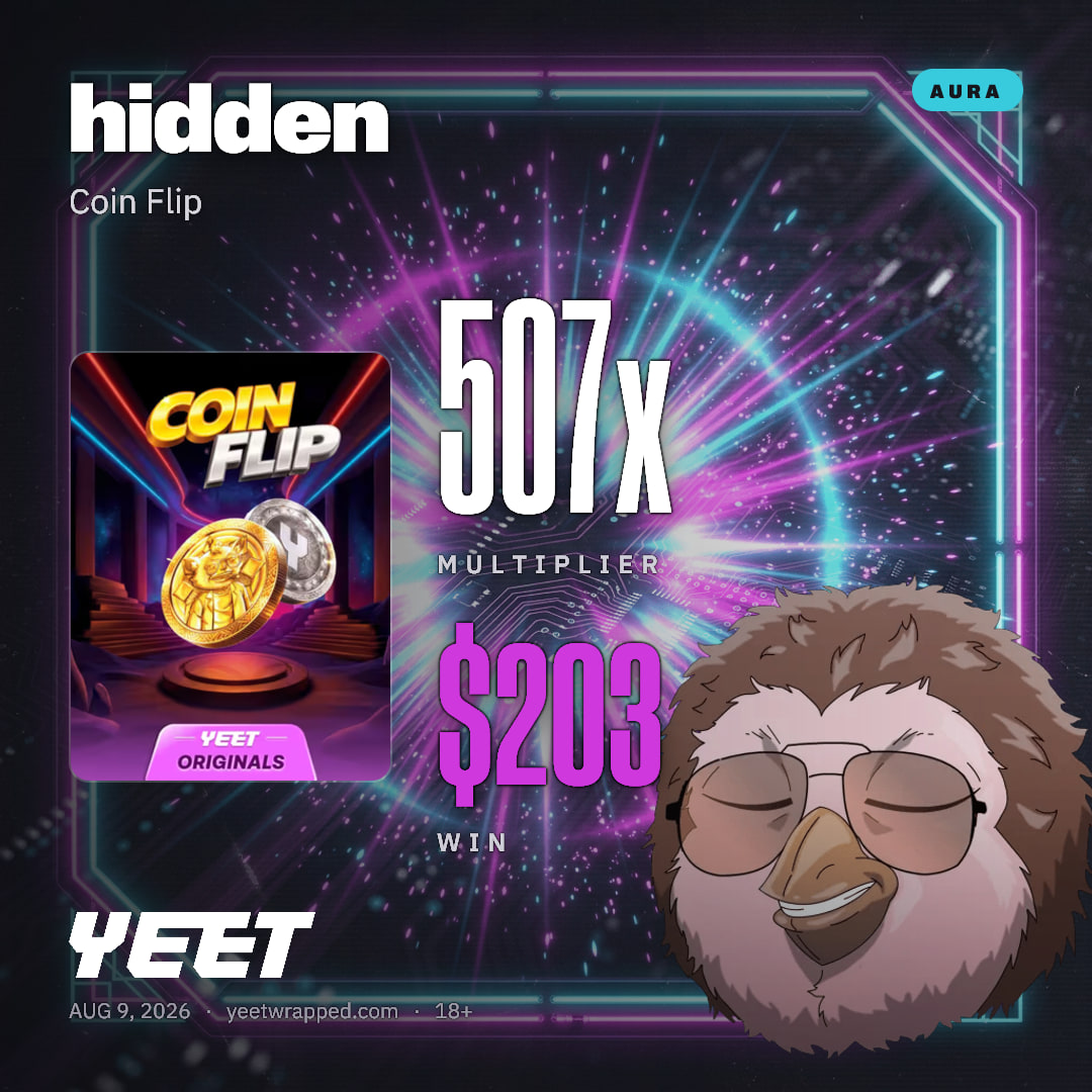 hidden hit 506.9x on Coin Flip