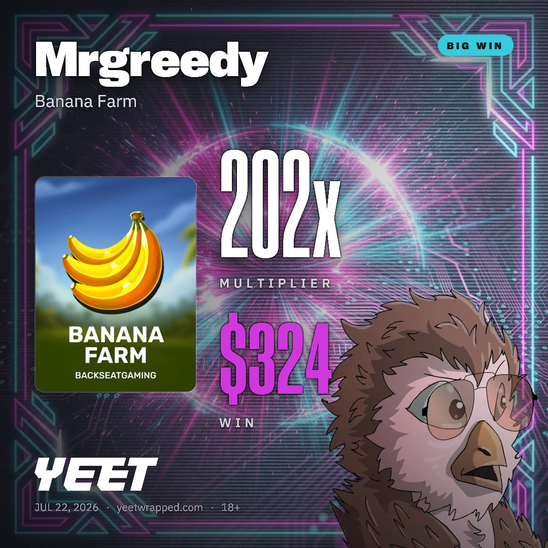 Mrgreedy hit 202.2x on Banana Farm