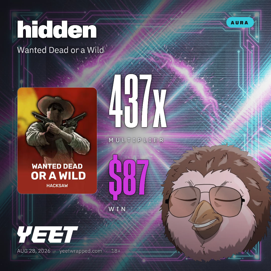 hidden hit 436.6x on Wanted Dead or a Wild