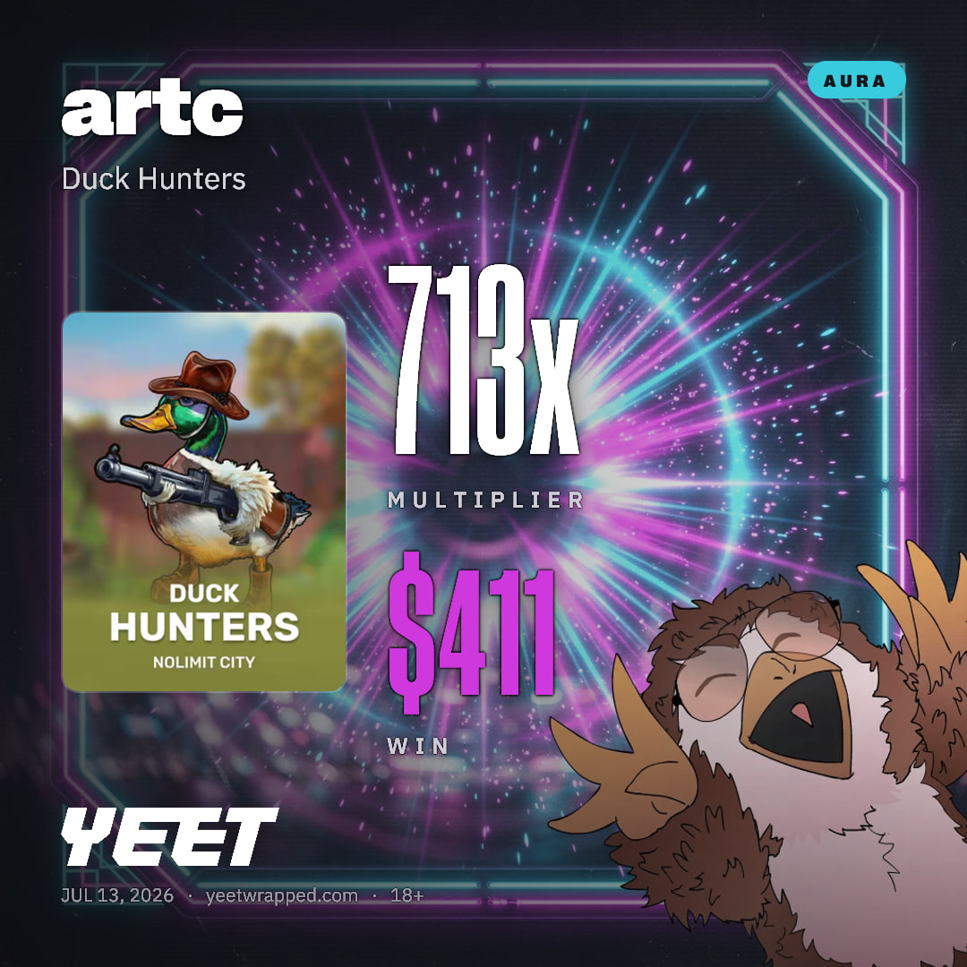 artc hit 713.4x on Duck Hunters