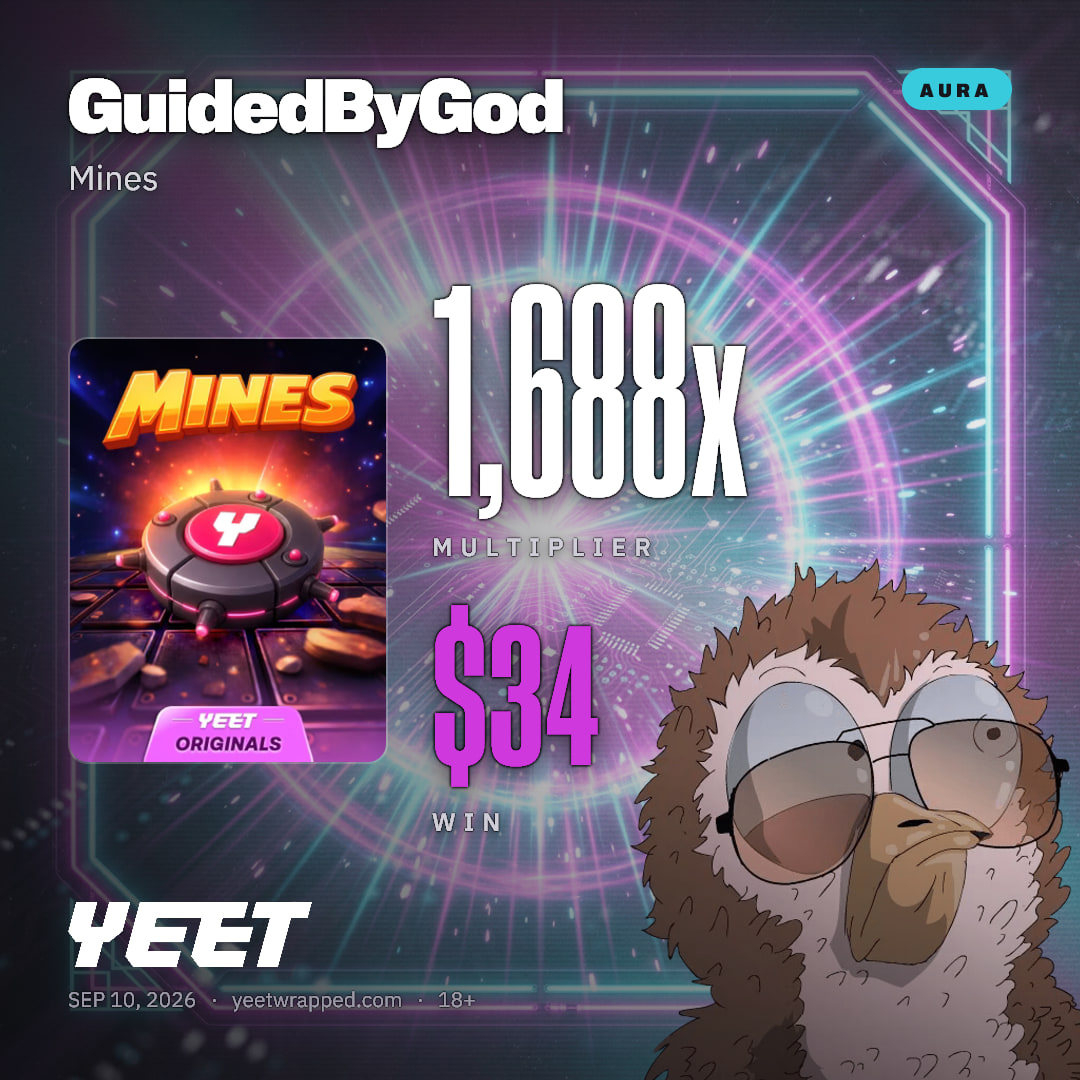 GuidedByGod hit 1,688x on Mines