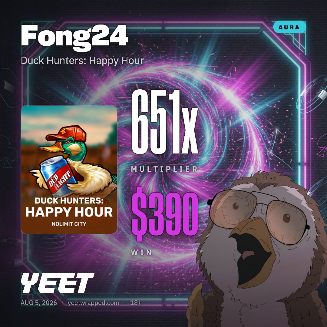 Fong24 hit 650.7x on Duck Hunters: Happy Hour