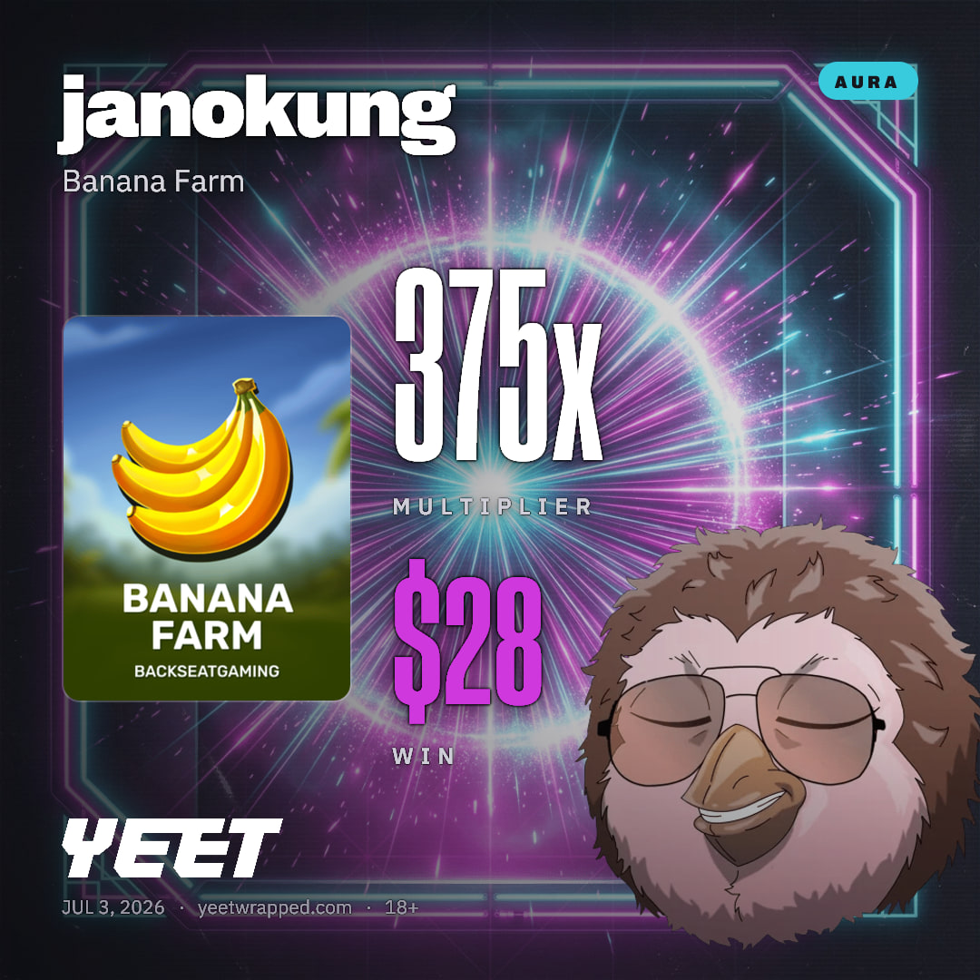 janokung hit 374.8x on Banana Farm