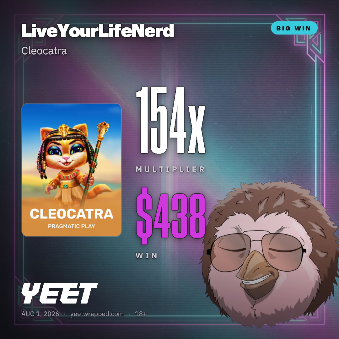 LiveYourLifeNerd hit 153.6x on Cleocatra
