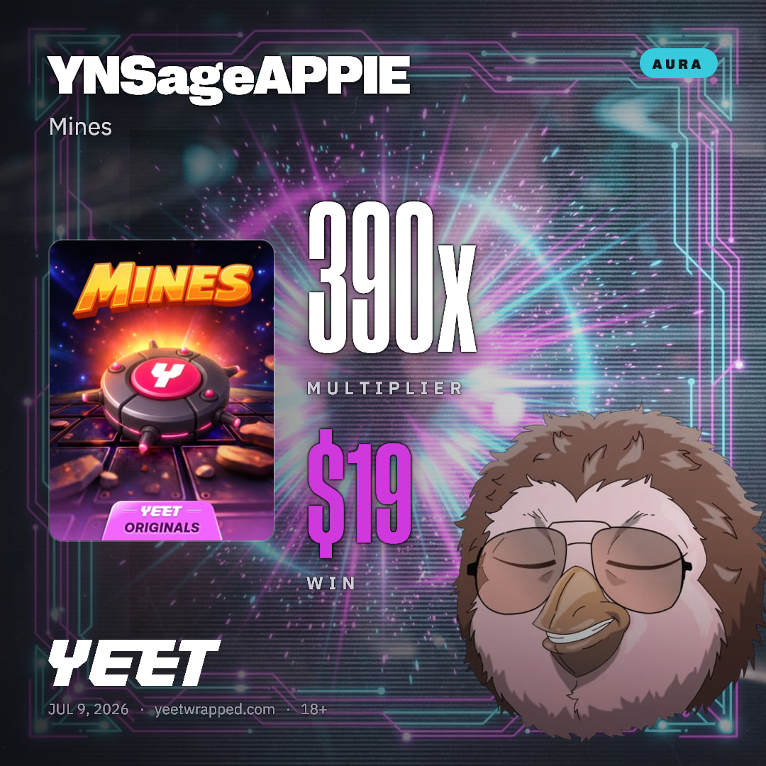 YNSageAPPIE hit 389.7x on Mines