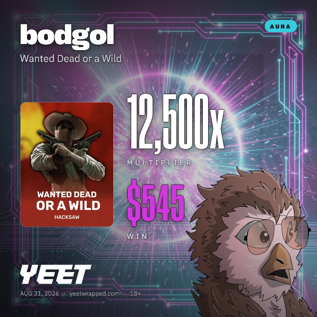 bodgol hit 12,500x on Wanted Dead or a Wild