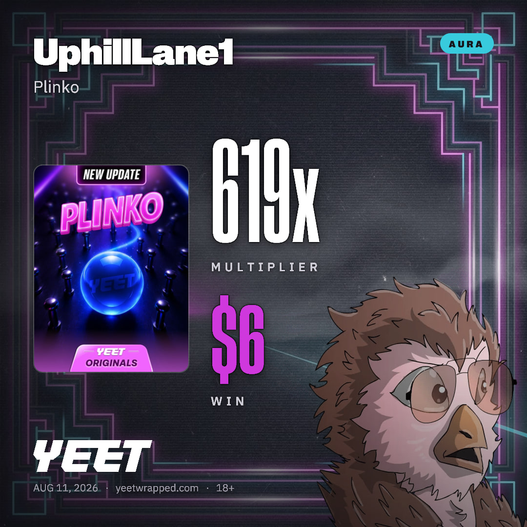UphillLane1 hit 619x on Plinko