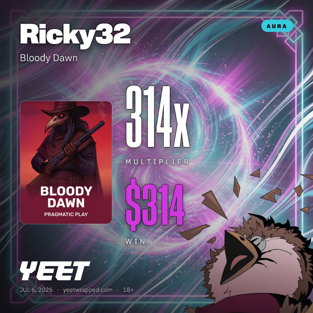 Ricky32 hit 314.1x on Bloody Dawn