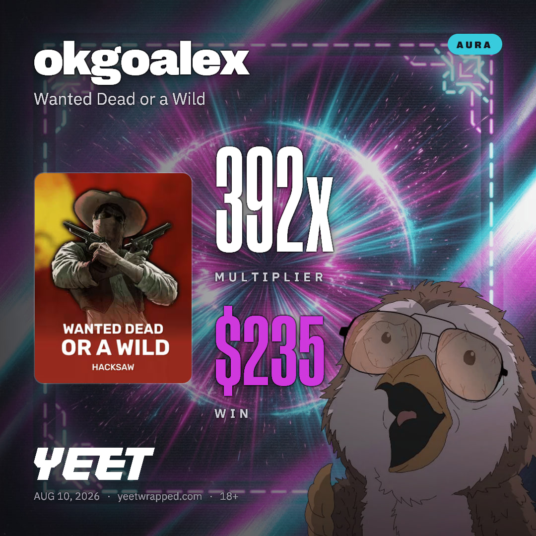 okgoalex hit 391.5x on Wanted Dead or a Wild
