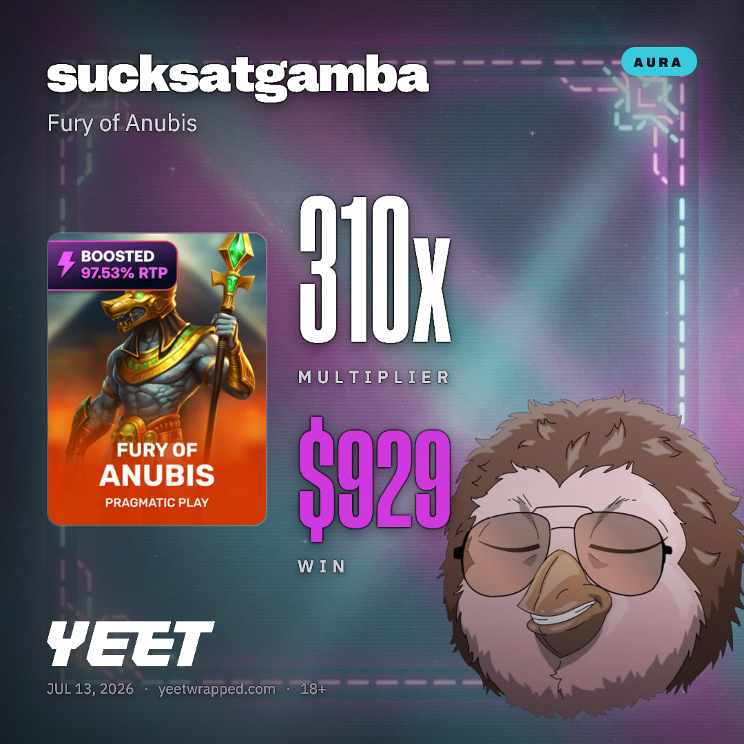 sucksatgamba hit 309.6x on Fury of Anubis