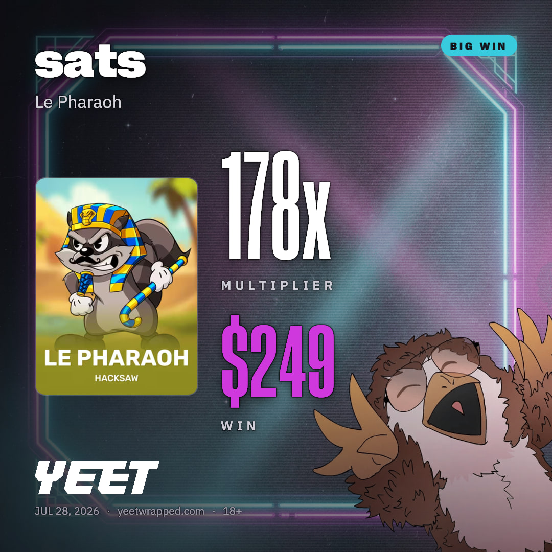 sats hit 178x on Le Pharaoh